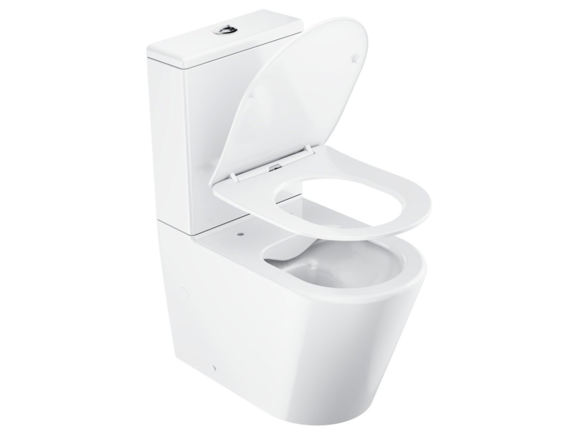 Ravak WC kombi Elegant RimOff set, vario odpad, biela