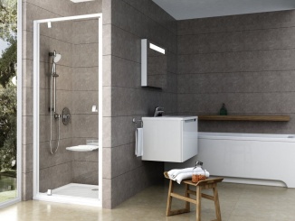 Sprchové dveře –  Ravak PDOP1 80, satin+transparent
