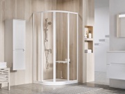 Ravak SKCP4 90x90 195, čierna+pearl