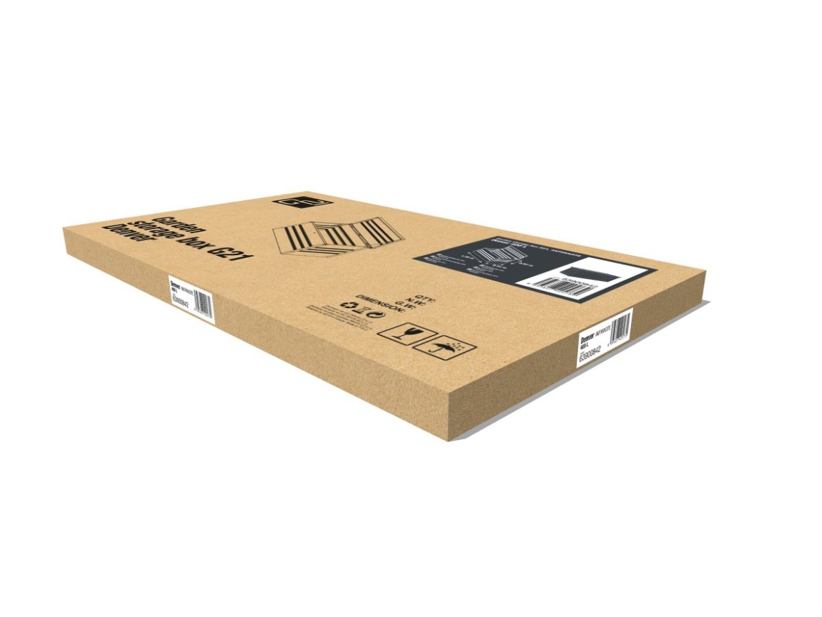 G21 Zahradní box  Denver 400 L, antracitový plechový