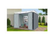Zahradní domek kovový 2,4 x 1,8 m s pultovou střechou antracit Riwall PRO RMSP 6x8 Anthracite