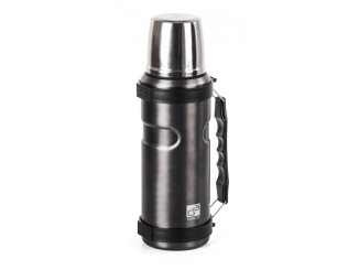 Láhve a termosky –  G21 Termoláhev  na pití, 1000 ml, ocelově šedá s rukojetí