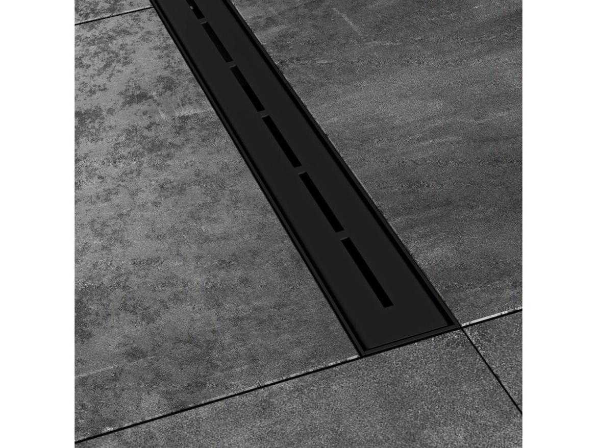 Ravak Odtokový žlab Runway 75, černá