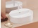 Ravak Umyvadlo Ceramic Slim Shelf O 55, s otvorem pro baterii, s přepadem, antracit