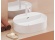 Ravak Umyvadlo Ceramic Slim Shelf O 55, s otvorem pro baterii, s přepadem, antracit