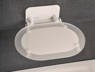 Sprchování –  Ravak Sedadlo Chrome, clear/biela