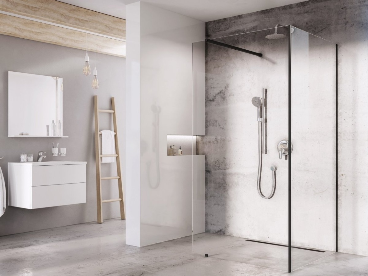 Ravak Walk-In Corner Set 120x80, lesk+transparent