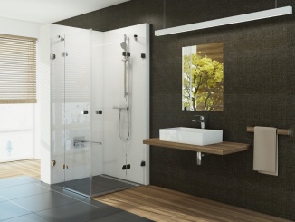 Sprchové kouty –  Ravak BSRV4 90, chrom+transparent