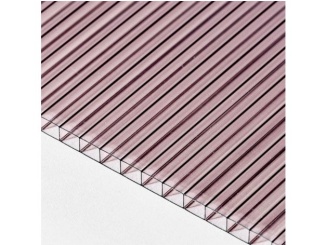 Plastové –  Lexan Polykarbonátová komůrková deska 6 MM BRONZ, 2 stěny