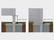 Biohort Sloupek pro zapuštění do betonu