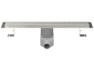 Technická sanita –  Chuděj LZB 50 360° Nerez (nastavitelný) 1200 mm, Drops, lesklý, K3