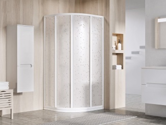 Čtvrtkruhové –  Ravak SKCP4 90x90 195, čierna+pearl