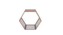 G21 Přístřešek na dřevo  HEX 53 - 92 x 60 cm, hnědý