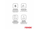 Ravak SMSD2 110 B-P, lesk/chróm+transparent