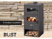 Krbová kamna s troubou na pečení Blist BR NAPOLI - 12 kW
