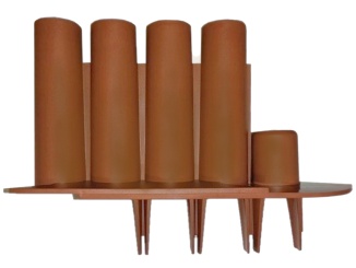 Obrubníky Scobax –  Florange terakota 180 mm x 1 m | cena za ks