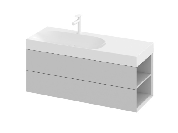 Ravak SD Lite 120 L skrinka pod umývadlo Grey Green