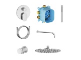 Ravak SG 090.10WHM Sprchový podomítkový set, bílá matná