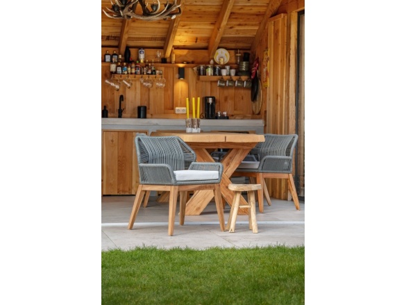 Zahradní křeslo Tuindeco Teak chair Granada with cushion