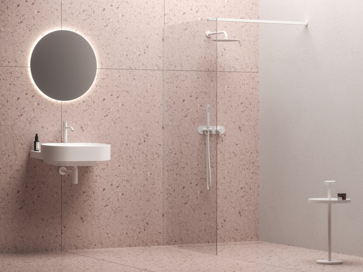 Ravak Walk-In Wall Set 70, bílá matná+transparent