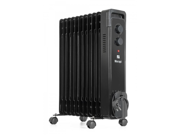 G21 Olejový radiátor  Merapi černý, 11 žeber, 2500 W