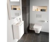 Ravak TD 410.00CR Držiak s nádobkou a WC kefou, chróm