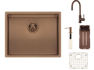 Kuchyňské dřezy Reginox –  Reginox SET Miami 500 Copper + baterie Cano + příslušenství