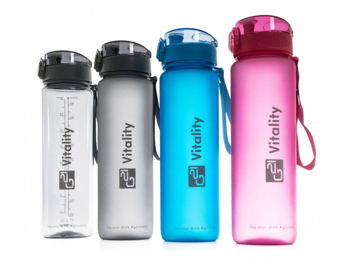 G21 Láhev  na pití, 1000 ml, šedá