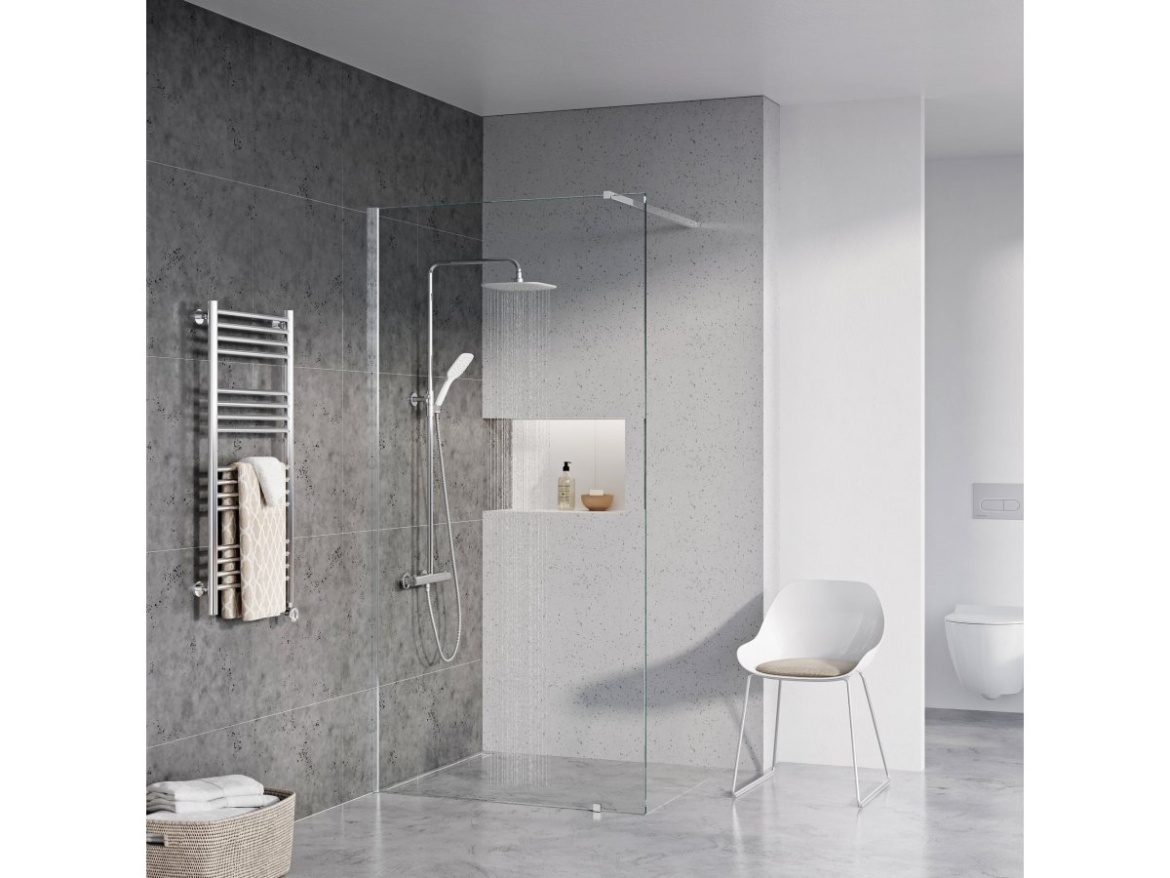 Ravak Walk-In Wall Set 70, bílá matná+transparent
