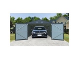 Kovová garáž 3,8 x 6 m se sedlovou střechou Antracit Riwall PRO RMCG 20x13 Anthracite