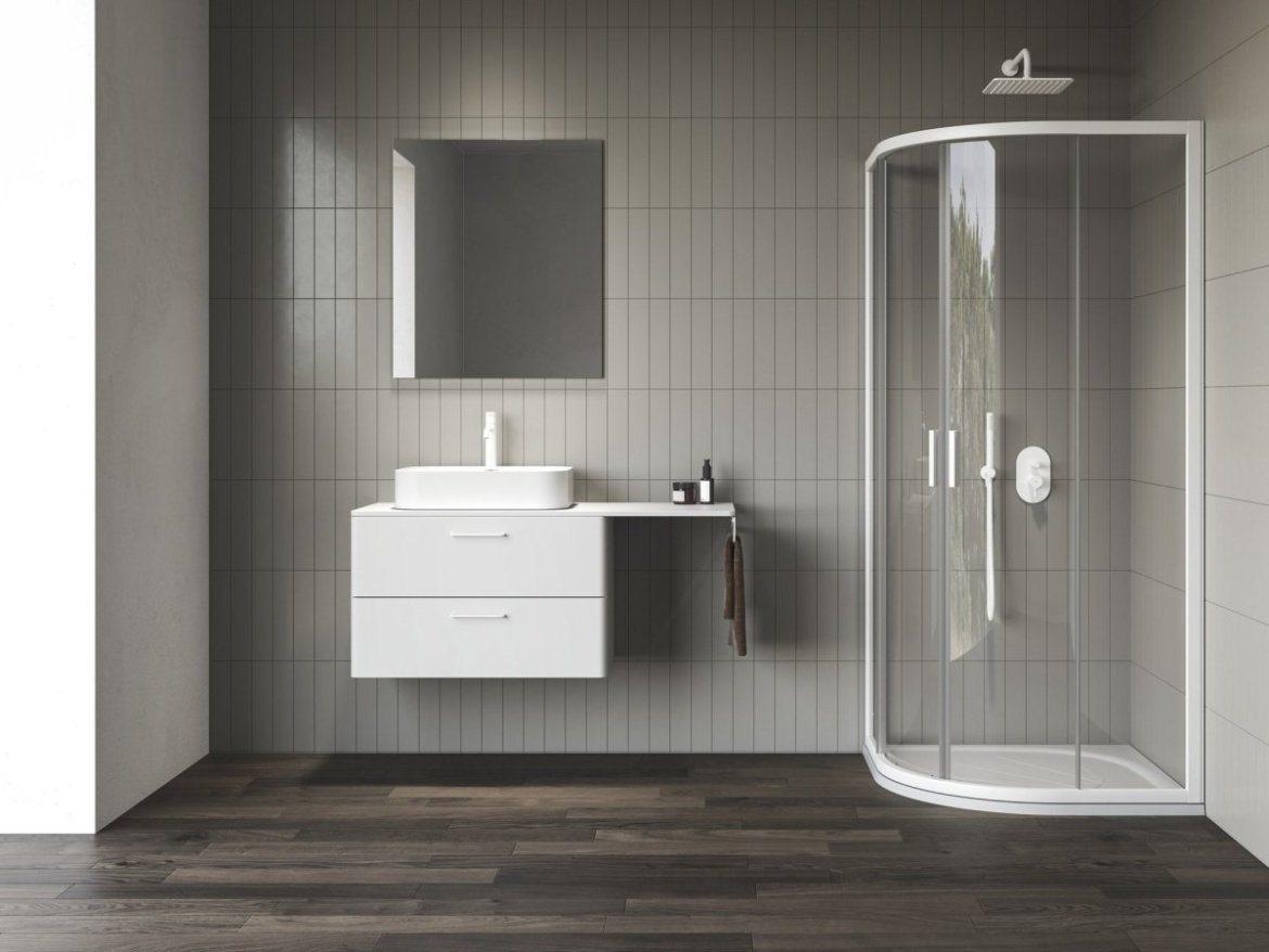 Ravak NBLCP4 80x80, čierna+transparent