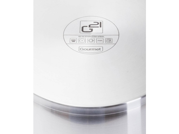 G21 Sada nádobí  Gourmet Magic s cedníkem, 4 díly, nerez