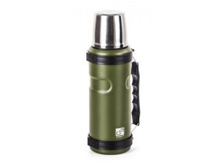 Láhve a termosky –  G21 Termoláhev  na pití, 1000 ml, khaki zelená s rukojetí