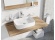 Ravak Umyvadlo Ceramic Slim R 55, bez otvoru pro baterii, bez přepadu, bílá