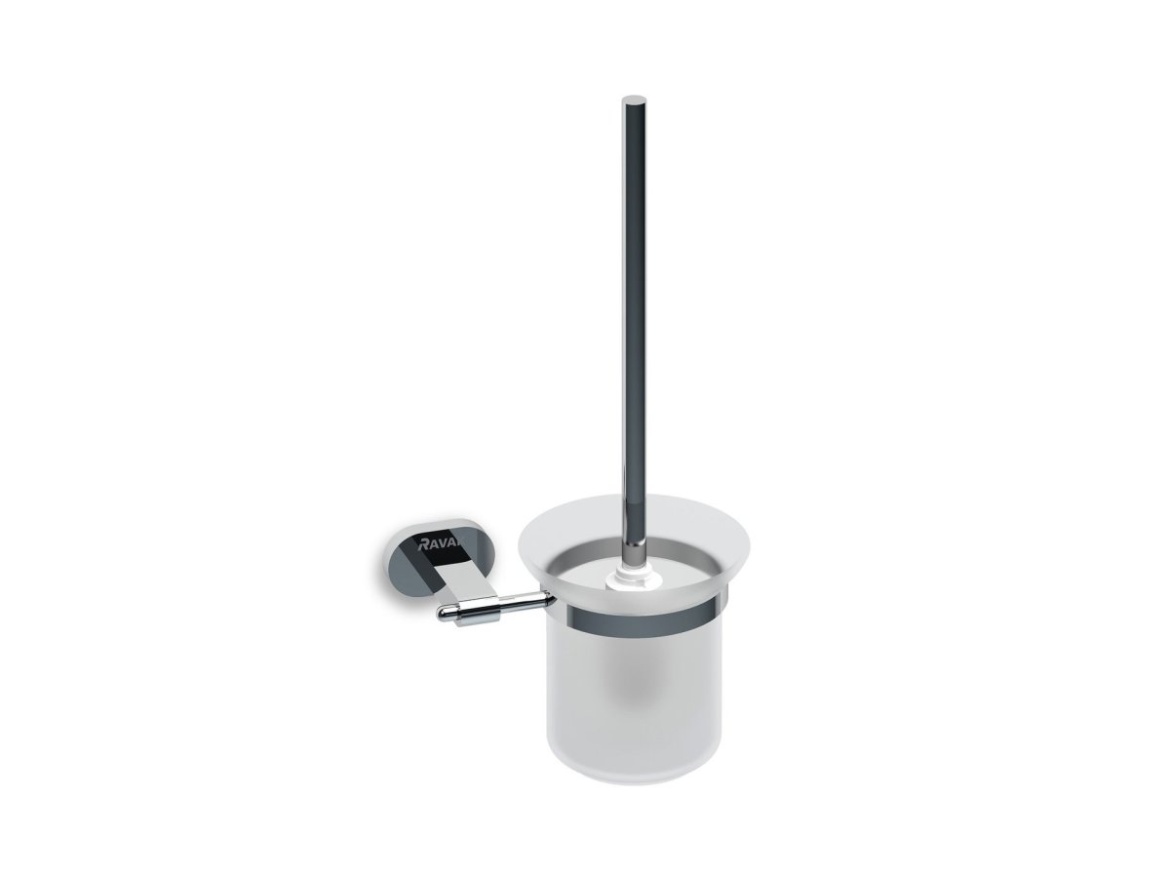Ravak CR 410.00CR Držiak s nádobkou a WC kefou, chróm
