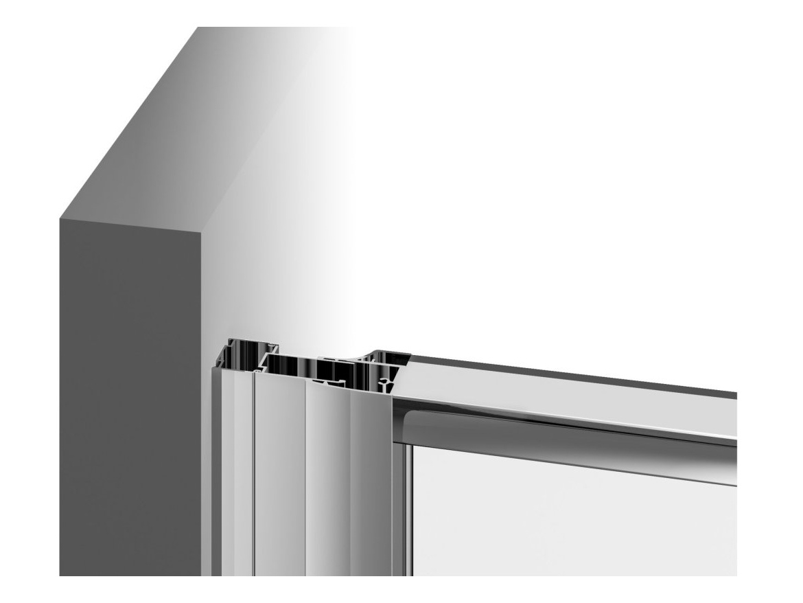 Ravak PPS 90, satin+transparent