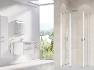 Sprchové kouty –  Ravak CRV2 80, čierna+transparent