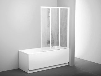 Rohové vany –  Ravak VS3 100, biela+transparent