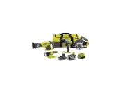 Aku 18 V set (R18DD3 + R18T-0 + RRS1801M + R18CSP + 1 x 5,0 Ah + 1 x 2 Ah baterie + nabíječka) Ryobi RYOBI R18CK4-252S