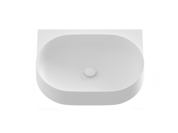 Ravak Umývadlo Yard 60, s otvorom pre batériu, bez prepadu, antracit