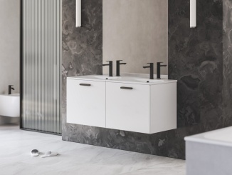 Koupelnový nábytek –  Ravak SD Chrome II 120, biela, úchytka 152 mm, chróm