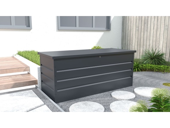 G21 Zahradní box  Denver 770 L, antracitový plechový