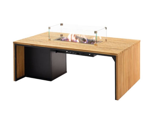 Stůl s plynovým ohništěm COSI Cosibridge 140 Wood