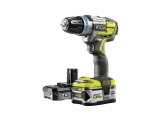 18 V bezkomutátorová příklepová vrtačka + 1x 2Ah + 1x 5Ah baterie + nabíječka ONE+ Ryobi RYOBI R18PDBL-252S