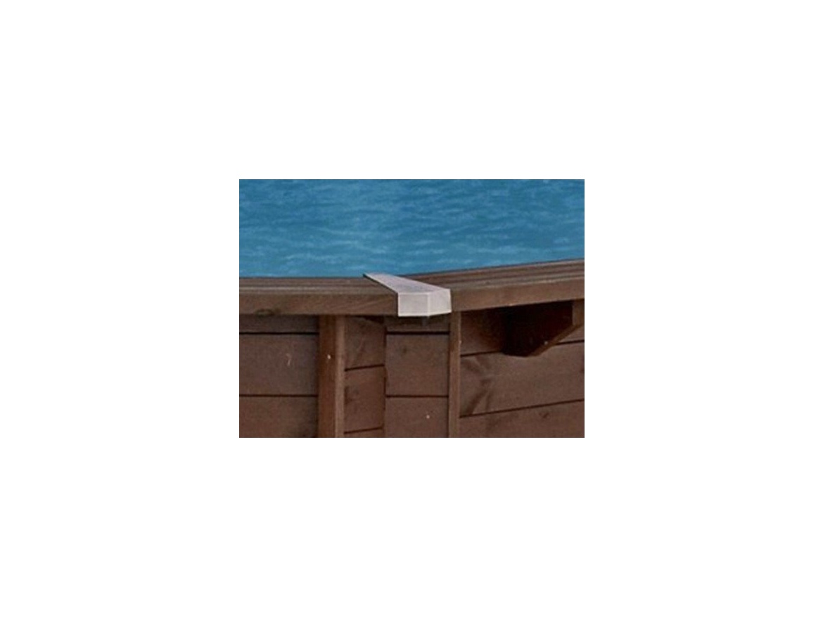 Tuindeco Luxury wooden swimming pool | Stainless Steel Corner Pieces for swimming pool Cabana Beach, Kokomo Beach
