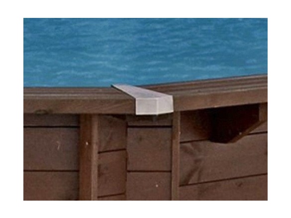 Tuindeco Luxury wooden swimming pool | Stainless Steel Corner Pieces for swimming pool Cabana Beach, Kokomo Beach