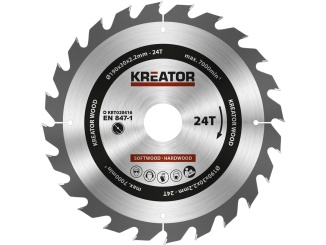 Příslušenství –  Kreator Pilový kotouč na dřevo 190mm