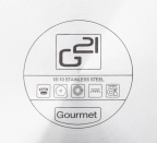 G21 Sada nádobí Gourmet Magic s cedníkem, 4 díly, nerez