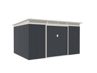 Plechové –  G21 Zahradní domek  GRAH 915 - 340 x 269 cm, antracitový