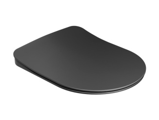 Příslušenství –  Ravak WC sedadlo Uni Chrome Flat, čierna